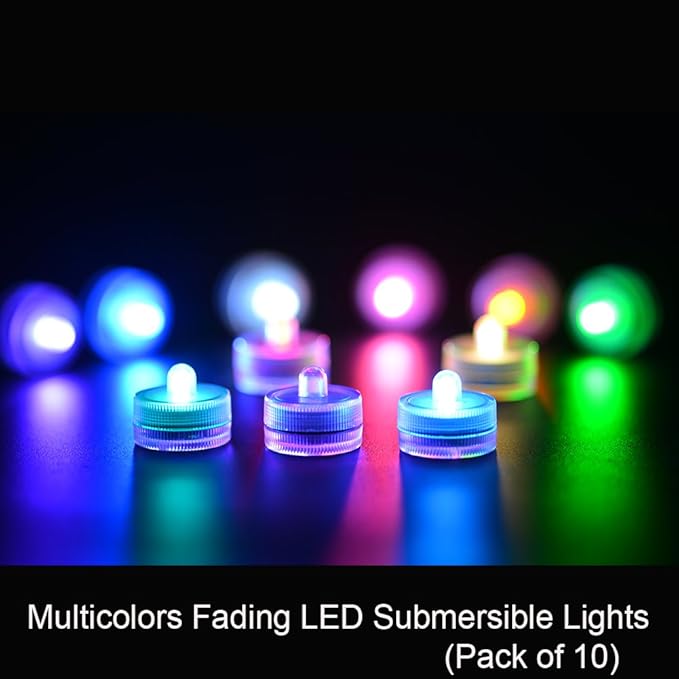 Submersible LED Lights cr2032 Battery Powered Underwater Waterproof LED Tea - Image 3