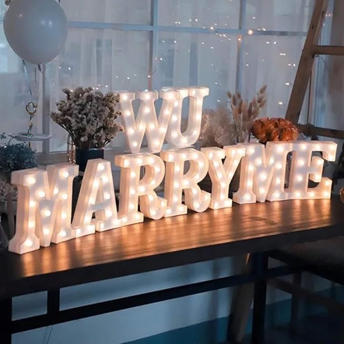 MUMUXI Marquee Light Up Letters | Large Light Up Numbers | Battery Powered and - Image 4