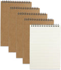 4 Pcs Top Bound Spiral Notebook, 8.3 inch x 5.8 inch, 60 Sheet, 7mm College by Aacehlh