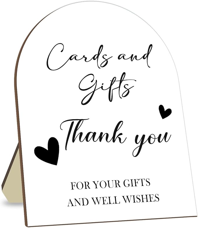 Cards and Gift Sign, Minimalist Wedding Decoration Sign, Thank You Gifts by CelebrateEveryMoment