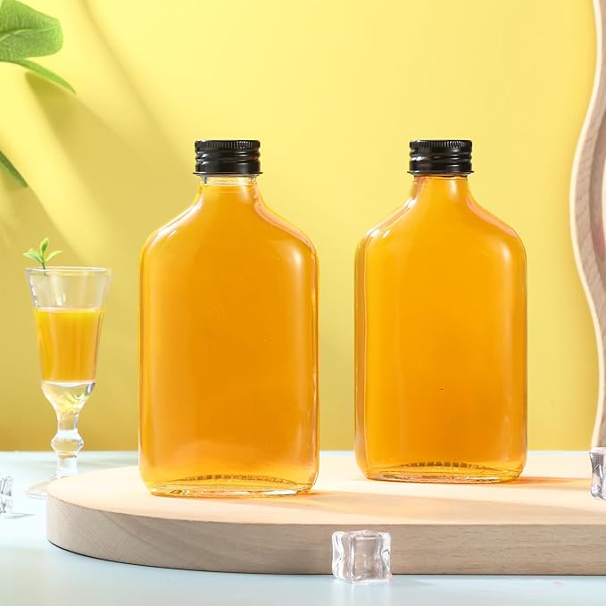 Gejoy 24 Pcs Mini Liquor Bottles Reusable Glass Flask Bottles - Image 6