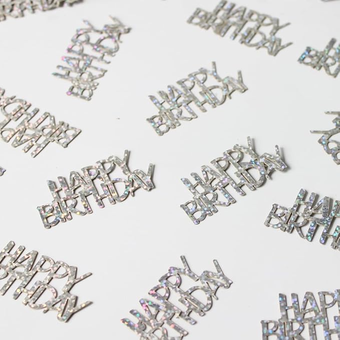 100PC Confetti Happy Birthday Table Decorations by Vofrise