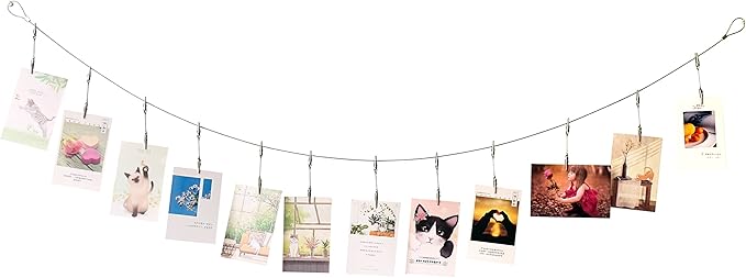 Wall Hanging Photo Display, DIY Picture Photo Frame String - Image 3