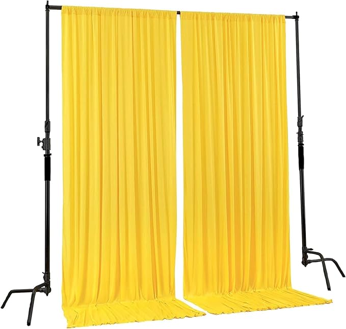 AK TRADING CO. 10 feet x 8 feet IFR Polyester Backdrop Drapes Curtains Panels - Image 2