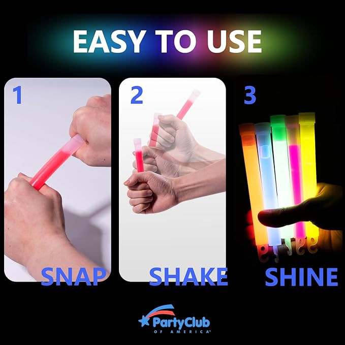 Premium Glow Fever Bulk Ultra Bright Multi Color Glow Sticks Emergency Light - Image 5