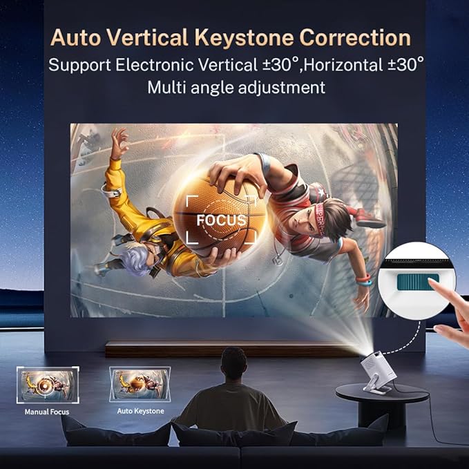 4K Supported Android 11 Mini Projector - Image 4