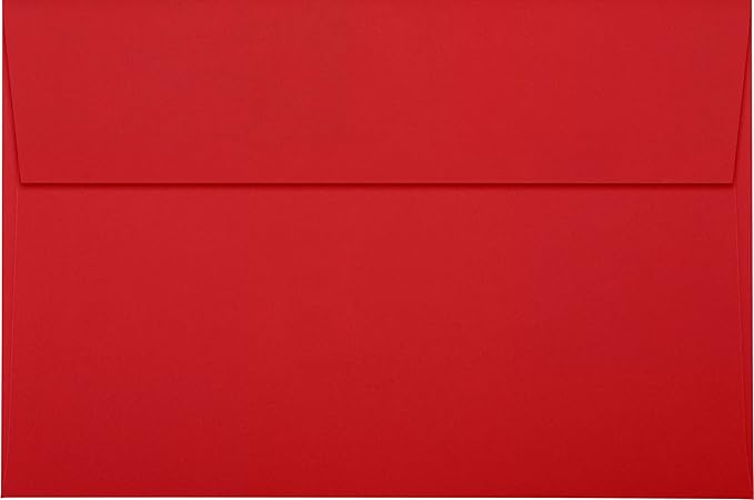 LUXPaper A9 Invitation Envelopes | Peel & Press | 5 3/4" x 8 3/4" | Ruby Red | - Image 2