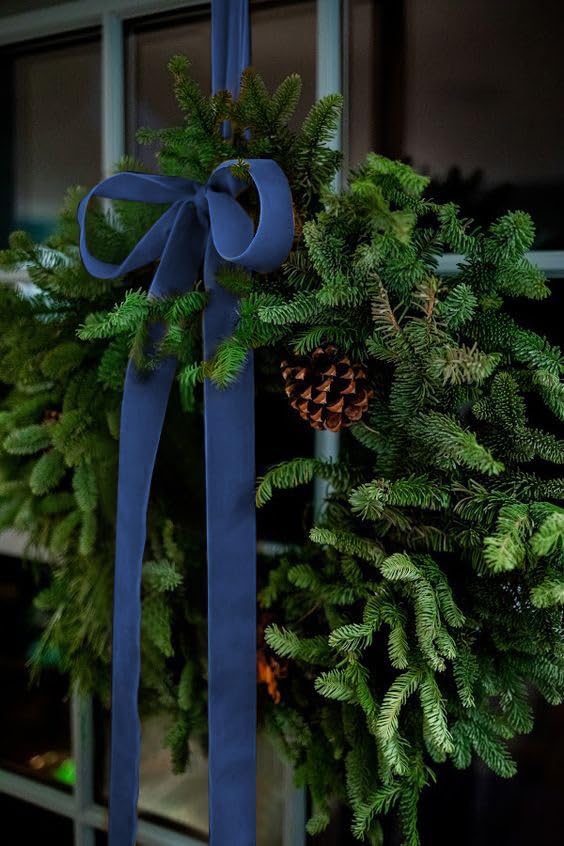 Royal Blue Velvet Ribbon 1.5'' 25 Yards - Image 4