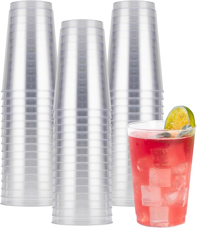 Goodluck 50PCS 12oz Clear Plastic Cups by GoodLuck