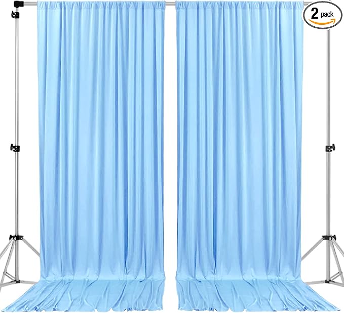 AK TRADING CO. 10 feet Wide x 12 feet Long IFR Polyester Backdrop Drapes by Fabrics%7CEventDecor%7CCrafts%7CUpholsteryFoam