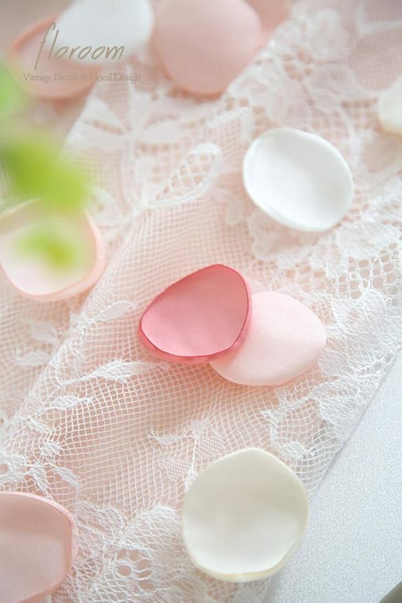 Floroom 500pcs Rose Petals Blush Pink Faux Silk Flower Petals - Image 5