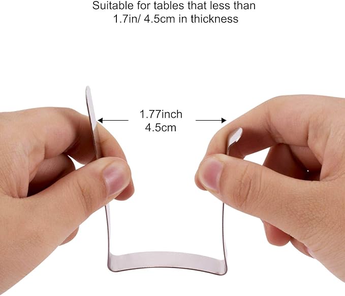 TriPole Tablecloth Clips 16Pack Stainless Steel Table Cover Clamps Skirt Clips - Image 3