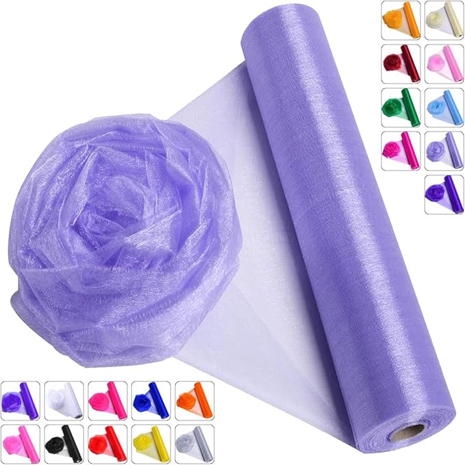 Crystal Organza Fabric Tulle by ICOSHOW