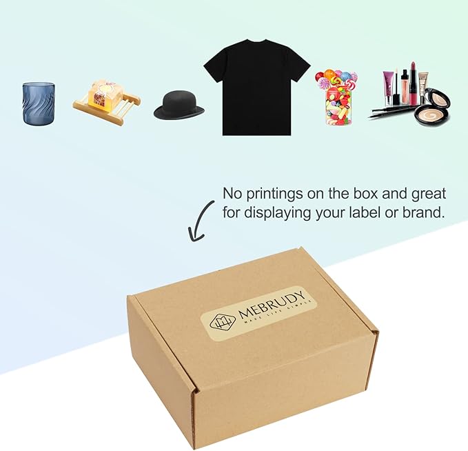 MEBRUDY 6x4x3 Inches Shipping Boxes Pack of 50, Small Corrugated Cardboard Box - Image 5