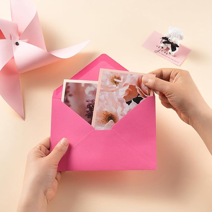 50 Pack Colored A7 Invitation Envelopes 5x7 - Image 5