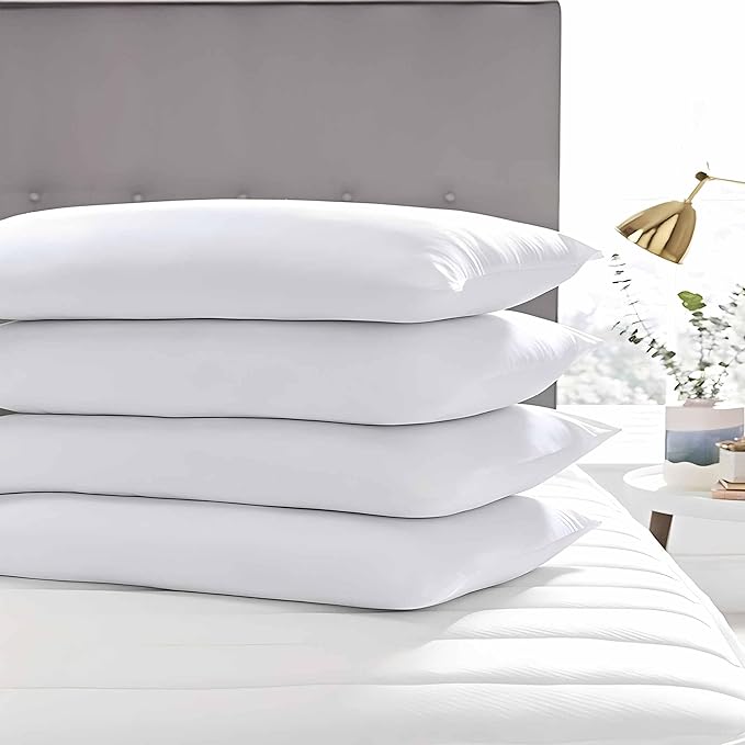 Medium Support Bed Pillows Queen Size Set of 4 Pack - Image 4