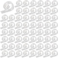 72PCS Transparent Clear Tablecloth Clips, Plastic Table Cloth Clips，Windproof by Unknown