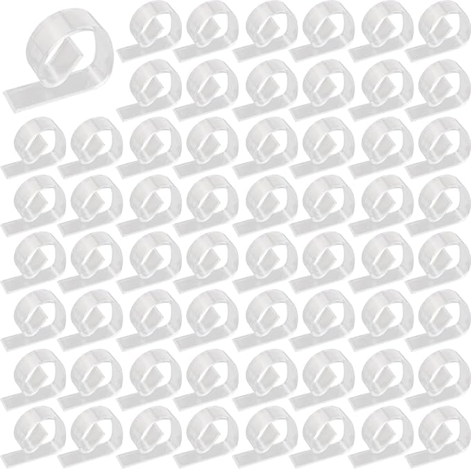 72PCS Transparent Clear Tablecloth Clips, Plastic Table Cloth Clips，Windproof by Unknown