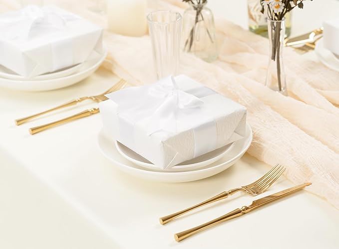 White Satin Ribbon 1-1/2 Inch x 50 Yards Double-Faced Hair Ribbons - Image 5