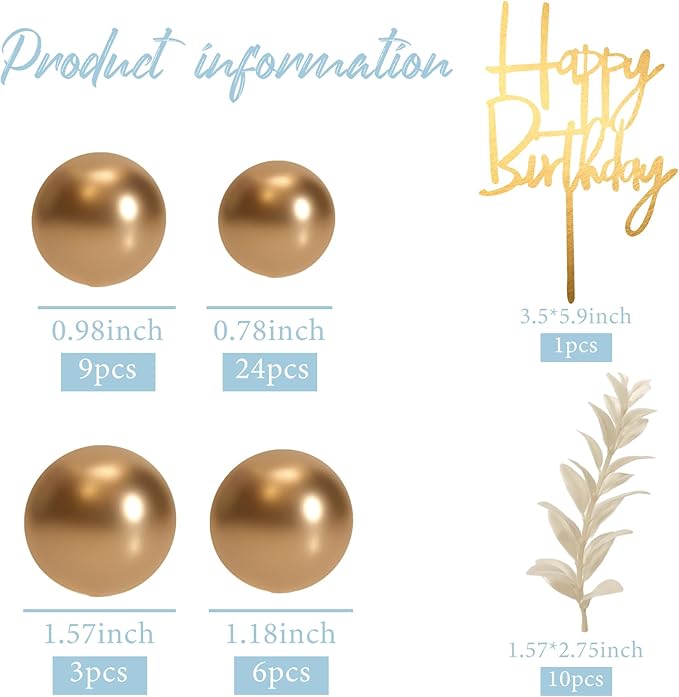 MIAHART Ball Cake Toppers Boho Grass Cake Topper Ball Cake Insert Decoration - Image 2