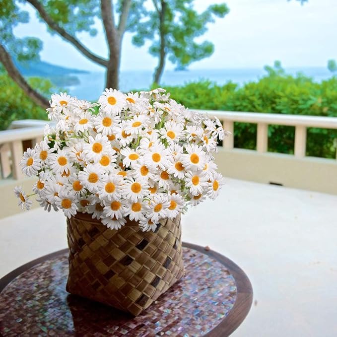 AmyHomie Artificial Flowers, Silk Daisy, Artificial Gerber Daisy - Image 2