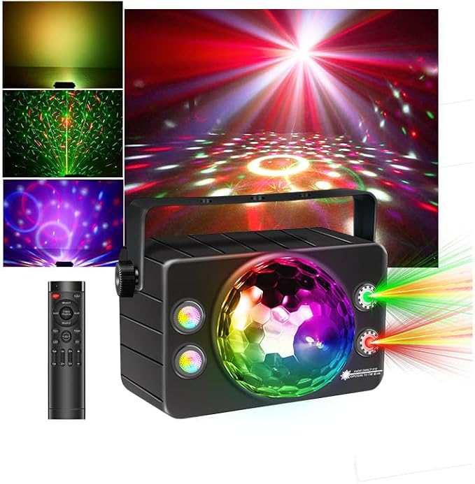 Disco Ball Light Party Lights DJ Disco Lights LED Stage Strobe Light Sound by Unknown