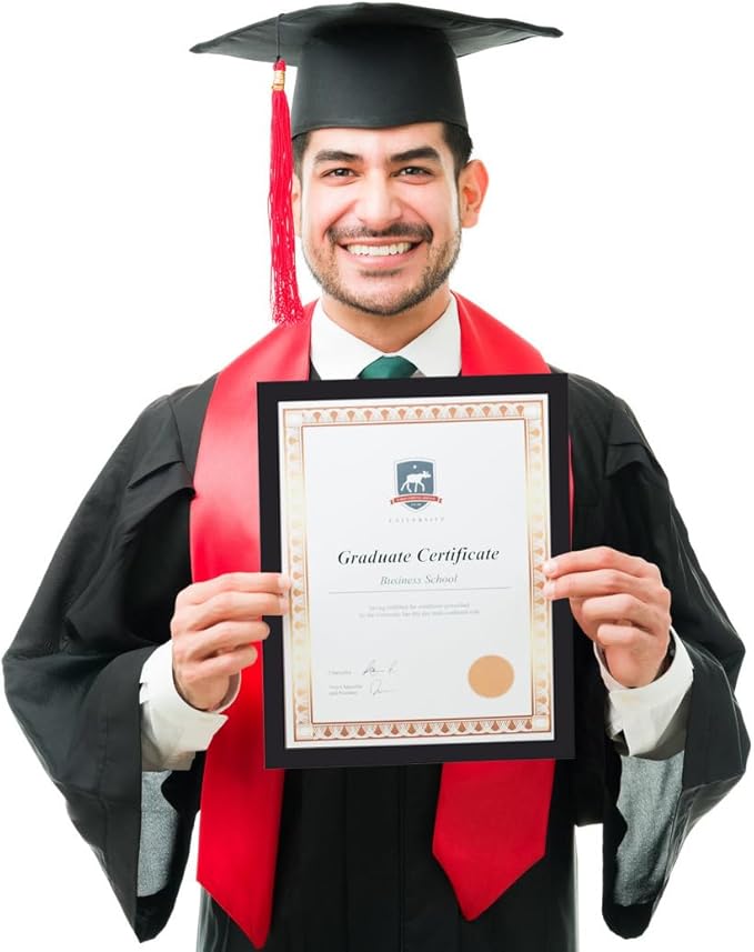 KTKDE 8.5x11 Picture Frame Certificate Document Frame 6 Pack Diploma Frames - Image 3