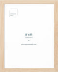 Opposite Wall - 8.5 x 11 in - Natural Solid Oak Wood Picture Frames - by OppositeWall