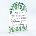 Wedding Memorial Sign We Know You Would be Here Today if Heaven Reserved Signs by Unknown