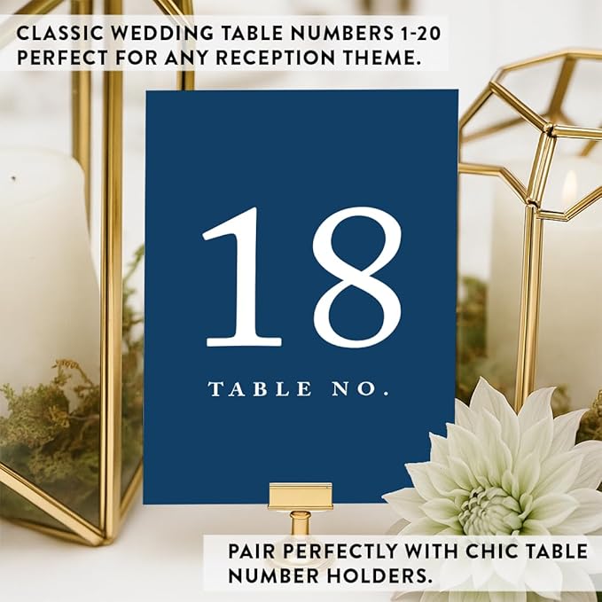 Andaz Press Table Numbers 1-20 On Perforated Paper, 4X6-Inch Single Sided Sign - Image 5