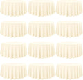 12 Pack 120 Inch Round Tablecloth, Washable Tablecover by fani