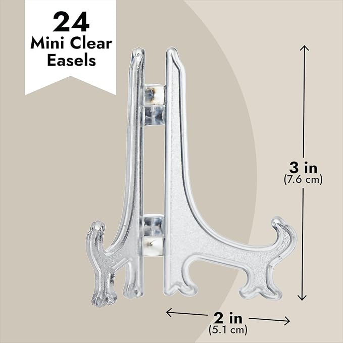 Juvale Mini Acrylic Easel Stands - Image 4