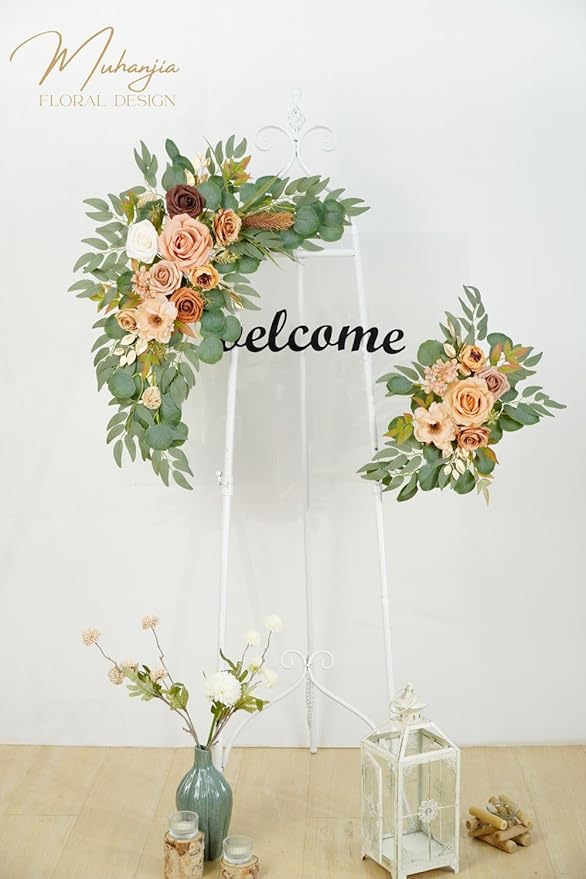 Wedding Sign Faux Flower Swag for Ceremony Party Reception Entrance Floral - Image 8