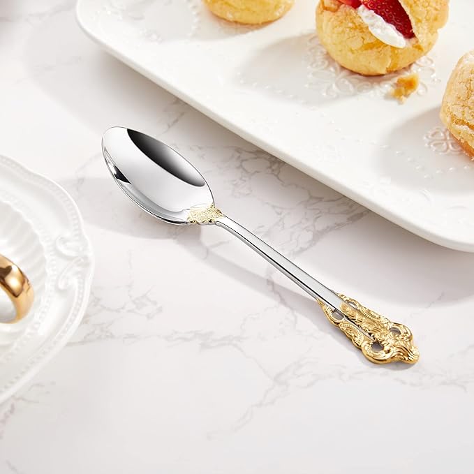 KEAWELL Luxury 6.3" Teaspoons, 18/10 Stainless Steel, Gorgeous Small Spoons - Image 9