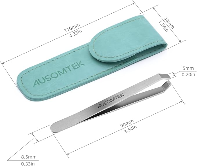 Beard Tweezers, Stainless Steel, Fine Hair Removal Tweezers, Eyebrows Shaping - Image 6