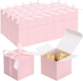 EUSOAR Candy Boxes Party Favors, Mini Bakery Cookies Box Square Paper Chocolate by EUSOAR
