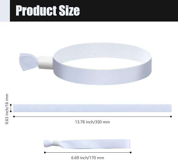 Green-Power America 100 Pcs Cloth Event Wristbands, Event Wristbands, Colored - Image 2