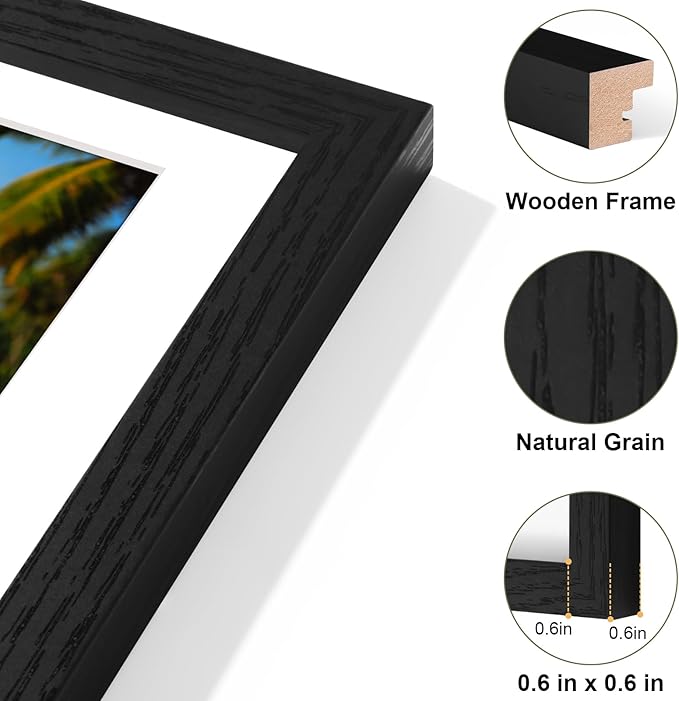 Vittanly 8x20 Collage Picture Frame, Displays 4Pcs 4x6 Pictures - Image 9