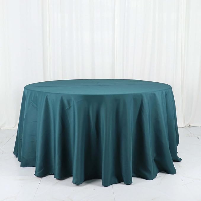 Efavormart Round Tablecloth, 120 Inch Stain & Wrinkle Resistant Washable Table - Image 8