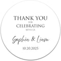 Personalized Wedding Stickers by BunnyBadges