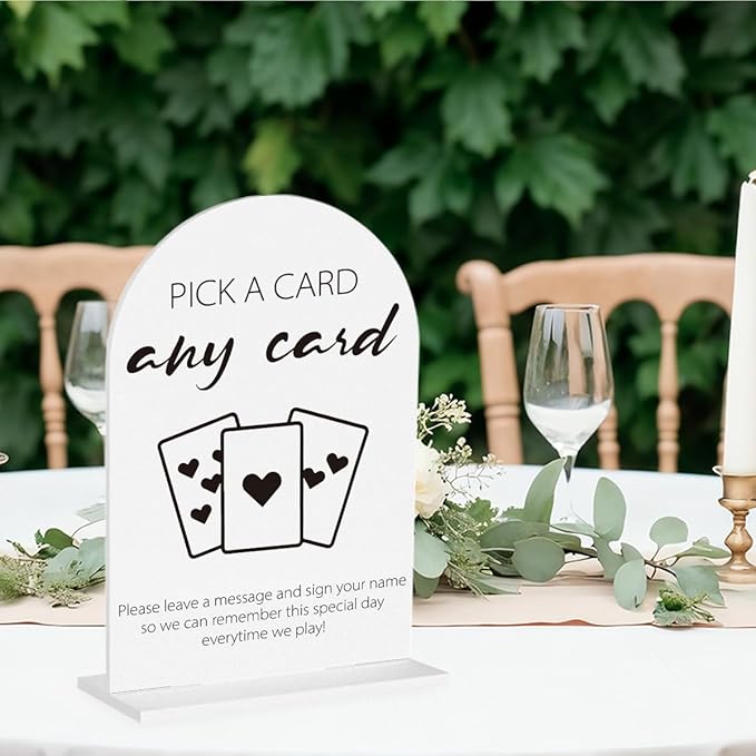 Playing Cards Guest Sign, Wedding Guest Book Desk Decor, Wedding Engagement - Image 4