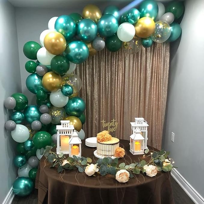 7ft x 7ft Champagne Sequin Backdrop Curtain Glitter Photo Booth Backdrop - Image 6