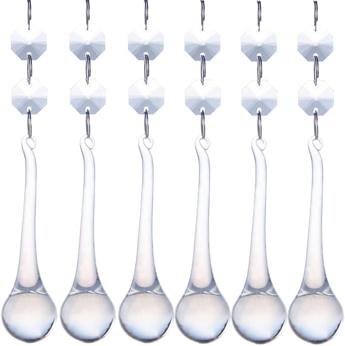 H&D 10pcs 5.3" Crystal Raindrop by HDHYALINEDORA