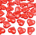 Fangoo 110 Pieces Red Acrylic Heart Red Heart Gems by Fangoo