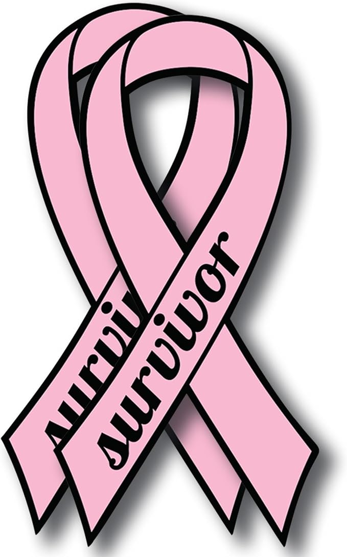 Magnet Me Up Breast Cancer Survivor Pink Ribbon Magnet Decal by MagnetMeUp