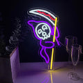 Grim Reaper Neon Sign Halloween, USB Halloween Neon LED Light by Cnstill