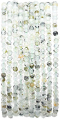 Faceted Natural Prehnite Stone Round Loose Semi Gemstone Beads by Beadia