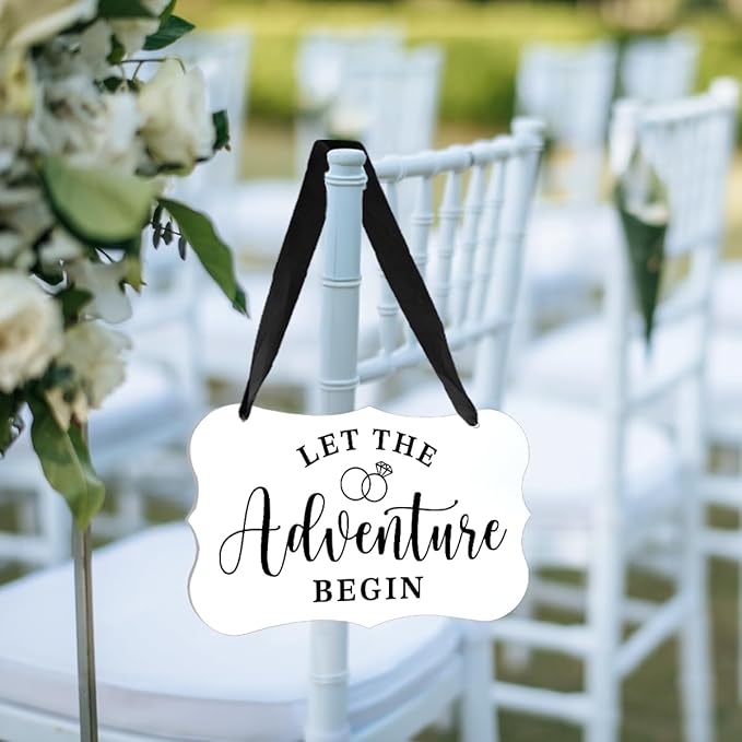 Acrylic Wedding Sign, Ring Bearer Sign, Rustic Wedding Decor Signs, Acrylic - Image 5