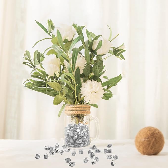 Fake Crushed Ice Cubes, Vase Fillers, 11 * 14 mm 650 pcs Reusable Fake Ice - Image 6