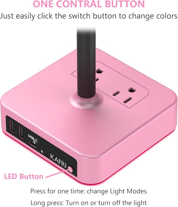 KAFRI RGB Headphone Stand with USB Charger Desk Gaming Headset Holder Hanger - Image 5
